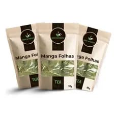 Chá Folhas de Manga Natural Indicadas Para Bebidas Naturais Receba 3 Pacotes