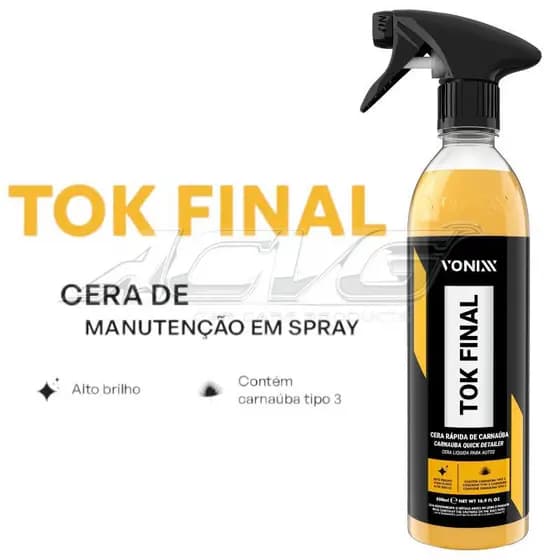 TOK FINAL 500ml - VONIXX - CERA DE MANUTENÇÃO EM SPRAY