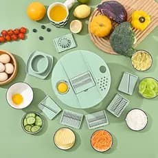 Centrífuga De Salada Secador Verduras Manual 5 Litros/Legumes Cortador Vegetais Manual 10 em 1 Multiuso Cozinha