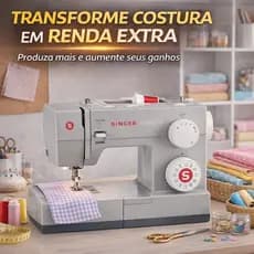 Máquina De Costura Reta Singer Facilita Pro 4423 Portátil Cinza