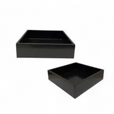 Bandeja mdf Preto organizadora maquiagem