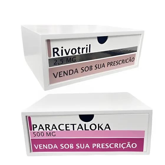 Gaveta mdf REMEDIO CONTROLADO Caixa Remédio.