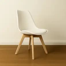 Cadeira Charles Eames Leda Estofada para Sala Escritório Recepção Consultório Confortável