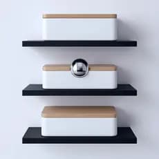 Kit 3 Prateleiras 30cm MDP Luxo Nichos Sala Cozinha Quarto Banheiro Com Kit De Instalação
