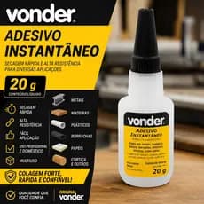 Adesivo Instantaneo Cola Super Bond Vonder igual 793 20 g