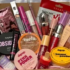 Kit de Maquiagem 18 Produtos Melu Ruby Rose Febella Made IN MELU Natalia Beauty Iniciante Revenda