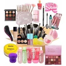 KIT DE BELEZA MAQUIAGENS ACESSÓRIOS PRESENTE MENINA 8/10 PRODUTOS