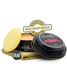 Cera carnaúba Cleaner Wax Cadillac 300g com aplicador e Flanela de Microfibra