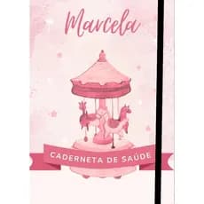 Capa para Caderneta da vacinação com tema de unicórnio - Capa para Caderneta de Saúde - Disponível em Rosa e Azul