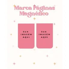 Marcador de Páginas Magnéticos Personalizado com a sua imagem - Marca Páginas magnéticos Personalizado com a sua imagem