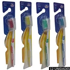 Kit Escova de Dente Média Adulto Pacote c 12 Unidades