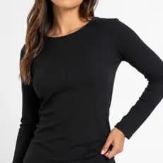 Kit 3 Segundas Peles Femininas Caneladas Manga Longa Blusa Térmica P ao GG Moda Inverno