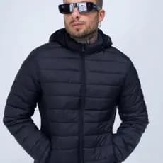 Jaqueta de Inverno Puffer Adulto e Infantil Térmica Resistente Unissex Moda Masculino Confortável