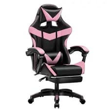 Cadeira Gamer Profissional Escritório Ergonômica Reclinável Confortável Com Rodinha E Apoio Para Pés -F19