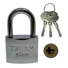 Cadeado Trava de Segurança com 03 Chaves Triplas 50mm - TRITAM