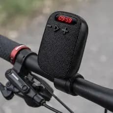 Caixa de Som com Suporte para Guidão Bicicleta e Moto Bluetooth Recarregável USB