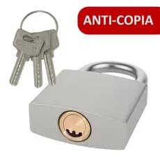Cadeado Resistente com 03 Chaves Anti-copia de Alta Segurança 45mm TRI-ANGLE