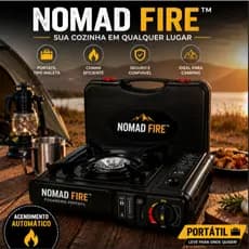 Fogareiro Portátil Camping Tipo Maleta Acendimento Automático Pesca Praia Viagem