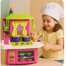 Kit Cozinha Infantil Completa com Forno Pia e Fogão + Acessórios Brinquedo Educativo Menino Menina 3 Anos Mini Chef