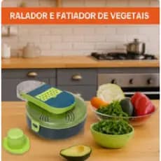 Cortador Ralador de Legumes 15 Peças Multifuncional Fatiador de Vegetais Manual Prático