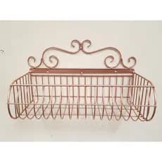 Cesto fruteira De Parede com Arabesco 40x20cm Ideal para sua Cozinha, Balcão, Armario