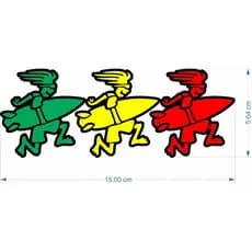 Adesivo do REGGAE , SURFISTA NA VIBE , colar na moto, carro, bike, caminhão  , MEDIDA:15  X 5,3. CM.