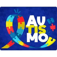 ADESIVO AUTISMO  - 10 X 7,6 cm. / 10 unidades