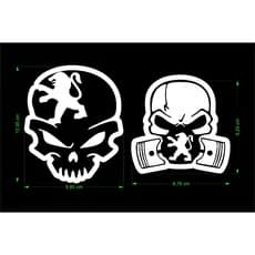 kit Adesivo  PEUGEOT  Caveira Turbo Rebaixado Skull Colante