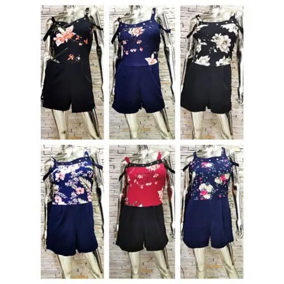 Macaquinho Floral Feminino Z011