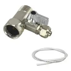 Registro P/ Purificador Adaptador 1/2  P/ 1/4 Com Mang 2 Mts
