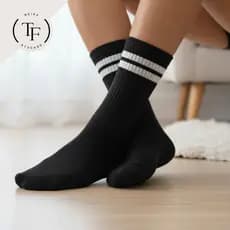 Kit de 1 Até 9 Pares de Meias Cano Alto Moderna Casual Academia Moderna