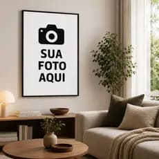Quadro decorativo 1 peça Personalizado SUA FOTO AQUI decoração quarto sala interiores