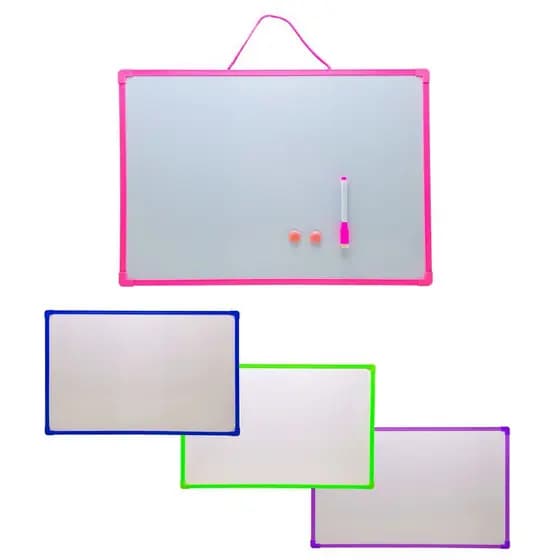 Lousa Quadro Branco Magnético Moldura Apagável 20x30/25x35