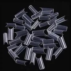 Tips 100 Unhas Curvatura C Transparente Para Unhas De Gel Alongamento de Unhas Todos os Tamanhos