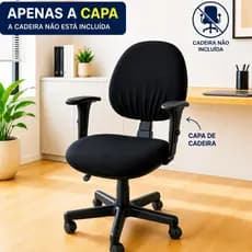 CAPA de Cadeira de ESCRITÓRIO Assento e Encosto - Malha Gel - Cores Variadas