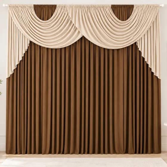 Cortina Livia 4,00m X 2,70m Para Sala Ou Quarto