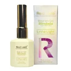 Base em gel Blindada Real Love 15ml  para Unhas Linha Light