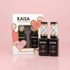 Kit 2 Esmalte Em Gel Francesinha Kaisa para unhas Acrigel