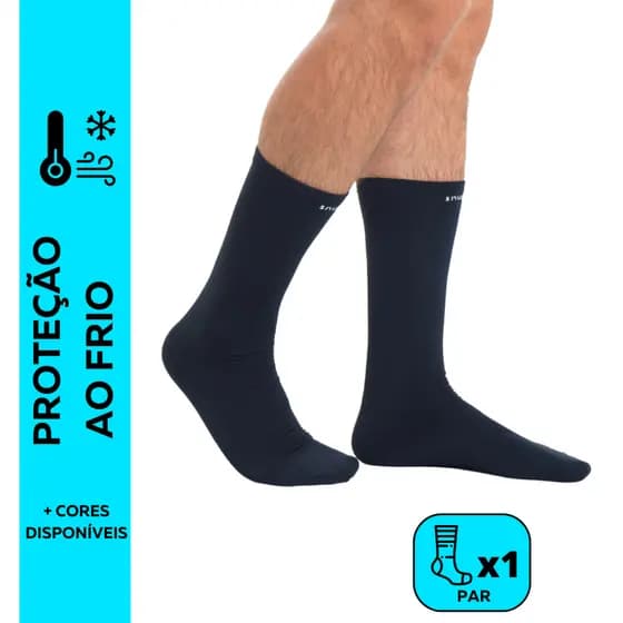 Meia Térmica Segunda Pele Snugg Wear Flanelada Peluciada Frio Intenso Neve Vento Viagem Unissex
