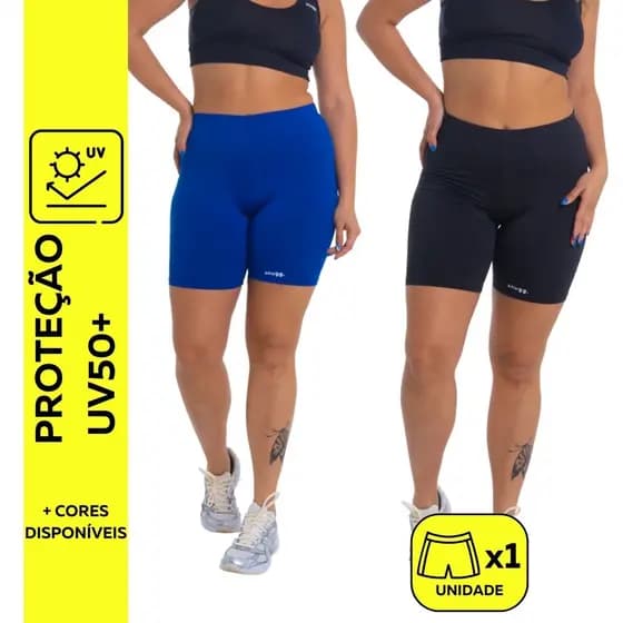 Bermuda Térmica Snugg Wear Segunda Pele UV50+ Corrida Ciclismo Beach Tennis Anti Assadura Unissex