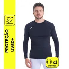Camiseta Segunda Pele Proteção Solar UV50+ Unissex Termica Secagem Rapida Snugg Wear Academia Treino