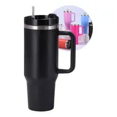 Copo Térmico Inox Com Alça Canudo 1200ml Caneca Garrafa Inox