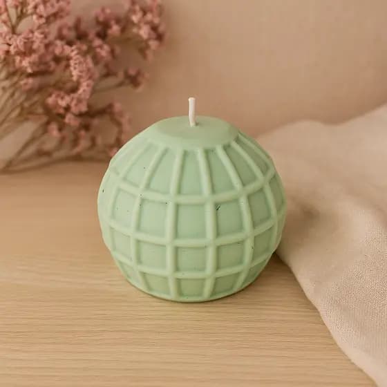 MOLDE DE SILICONE PARA VELA VITRAL 8 CM
