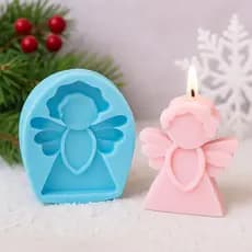 MOLDE DE SILICONE PARA VELA E SABONETE ANJO 5,5 X6