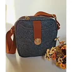 Bolsa de tecido feminina pequena/artesanal