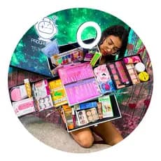 Kit de Maquiagem completo não vai MALETA Conjunto de maquiagem presente namorados dia das mães