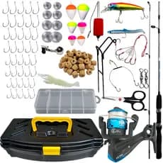 Melhor Kit De Pesca Kit Completo Vara Molinete Maleta Isca Pronto