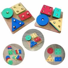 Prancha de formas geométricas, Brinquedo pedagógico educativo, Brinquedo de encaixe