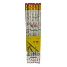 Lápis de escrever com borracha 12 unidades