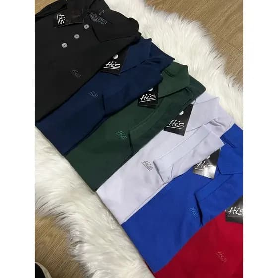camisas polo his 5/kit 5 camisa polo his